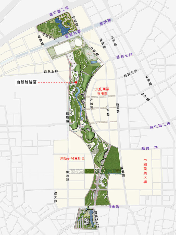 自我體驗區位置圖