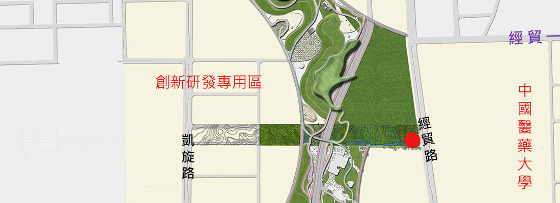 經貿路入口（水湳經貿園區地下停車場）停車場位置