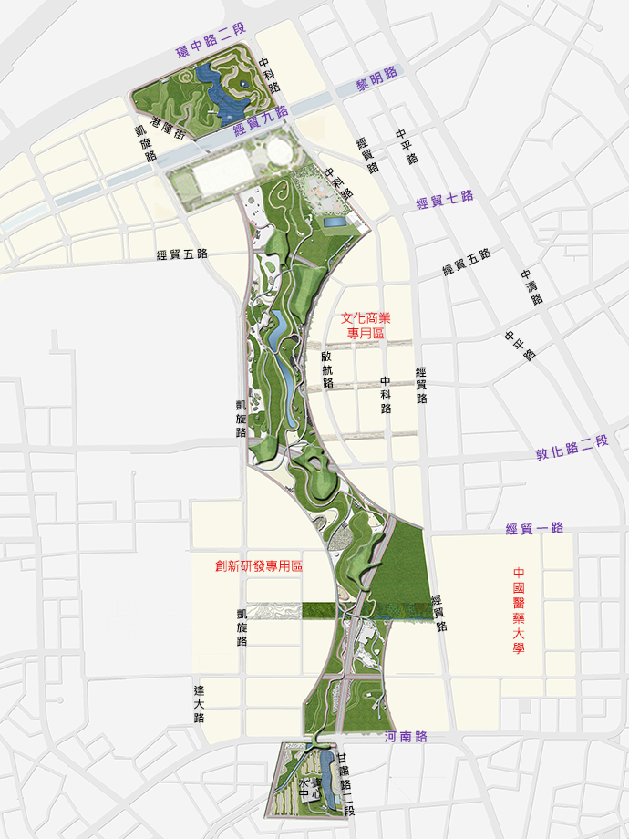臺中市中央公園地圖